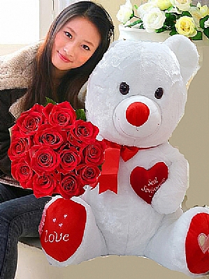 12 Adet Krmz Gl & Ayck